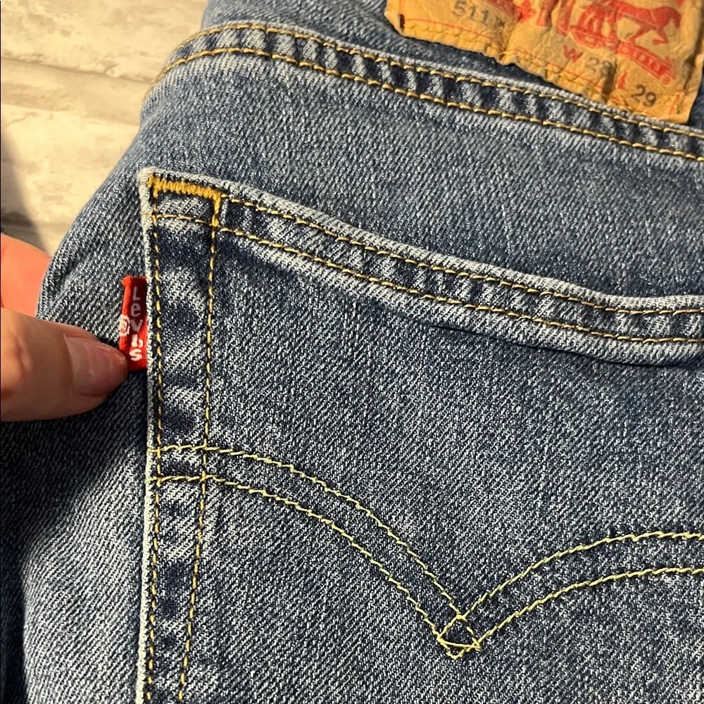Levi's Men's Classic Straight Blue Jeans 511 waist 28 length 29 cotton